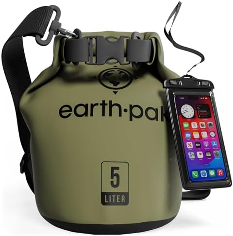 Earth Pak Waterproof Dry Bag - Roll Top Waterproof Backpack Sack ...