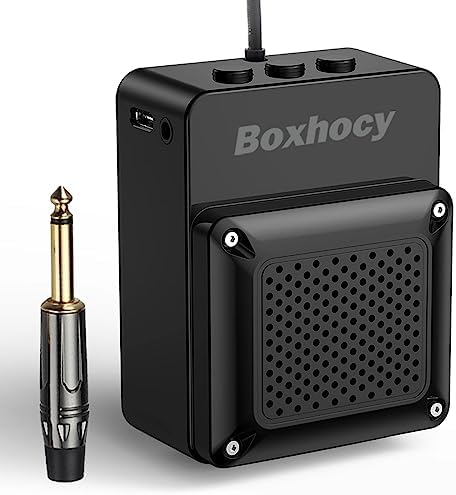 Boxhocy Electric Guitar Bass Amplifier Headphone Amp Loop Recording Bluetooth Accompaniment Portable Guitar Amps Small and Lightweight