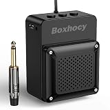 Boxhocy Electric Guitar Bass Amplifier Headphone Amp Loop Recording Bluetooth Accompaniment Portable