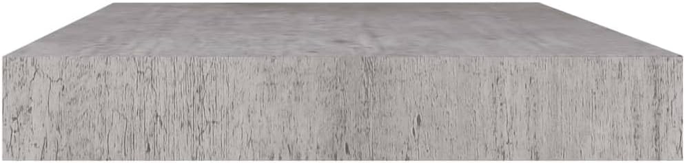 Concrete Grey Modern Wall Shelf - Floating Storage Design & Book Shelf for Stylish Display in Your Living Room (19.7 x 9.1 x 1.5 in)