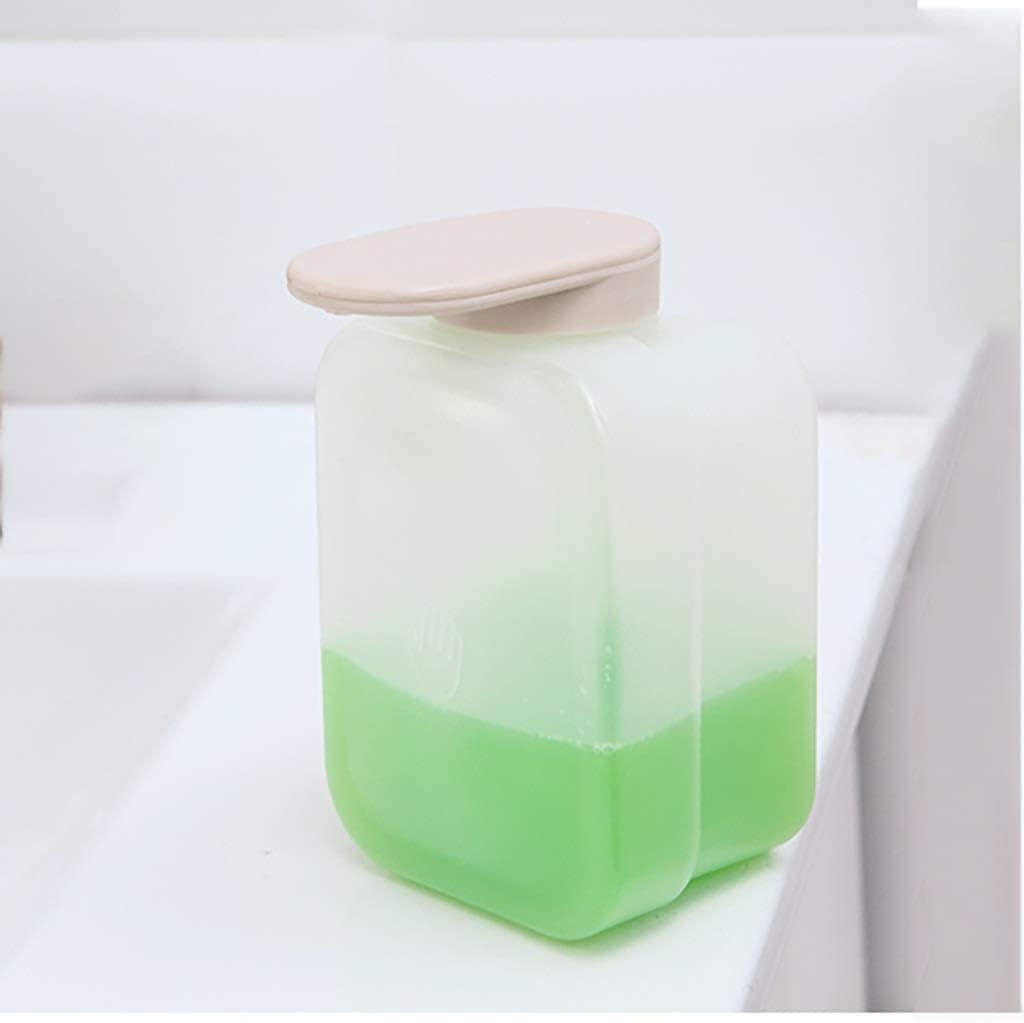 Dispenser di sapone in resina da parete per lavello della cucina e bagno, dispenser di sapone liquido ricaricabile con grande capacità (marrone)