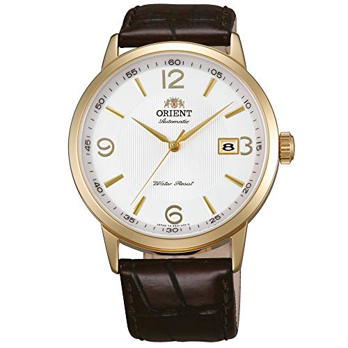 Preisvergleich Produktbild Orient Herren Analog Automatik Uhr mit Leder Armband FER27004W0