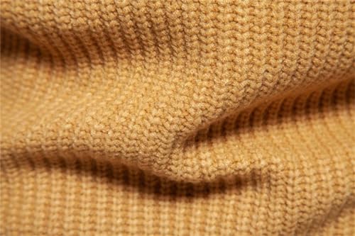 Men's Mock Neck Pullover Sweaters Mens Soft Casual Casual with Ribbing Edge Sweaters Gray EU Size M4