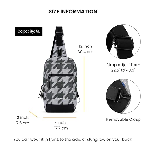 Image of Sherpani Metro, Reversible Anti-Theft Sling Bag, 5L Travel Crossbody Backpack, Chest Purse for Travel, Hiking, or Everyday