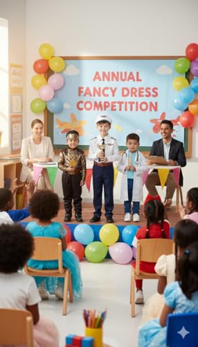 Image of Community Helper Uniform Costume for Kids | Role Play pilot, Traffic police, Navy Fancy Dress for School Functions & Theme Parties