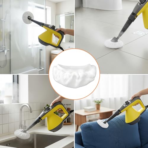 12 Stück Mikrofaser Ersatztücher für Dampfreiniger, Universelles Überzugsset als Zubehör für Handdampfreiniger, Waschbare und Wiederverwendbare Frottee Ersatzbezüge für die Reinigung von Boden Wänden
