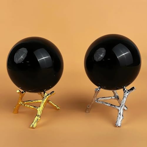 Boule en obsidienne noire 6cm pour divination et décoration - 5