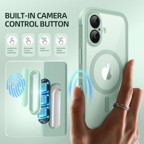 Coque pour iPhone 17 avec MagSafe BERFY protection intégrale 6,3 pouces vert - 7