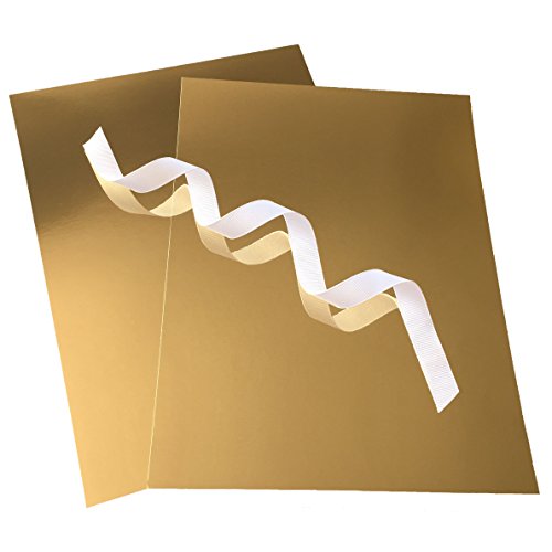 Mirror Gold Metallic Mirricard Cardstock - 8.5 X 11 Inch - 100 Lb / 12Pt - 10 Sheets From Cardstock Warehouse #TOP2