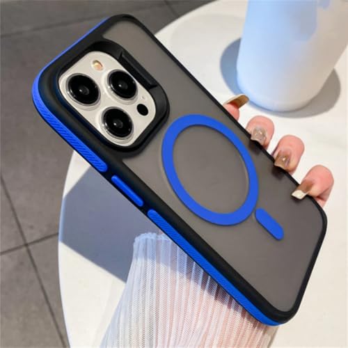 Coque iPhone 15 Plus Klein Blue mate et translucide avec cadre de luxe magnétique