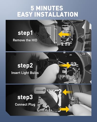 Image of AUXITO D5S Light Bulbs, 50000LM 6500K Cool White, Pack of 2