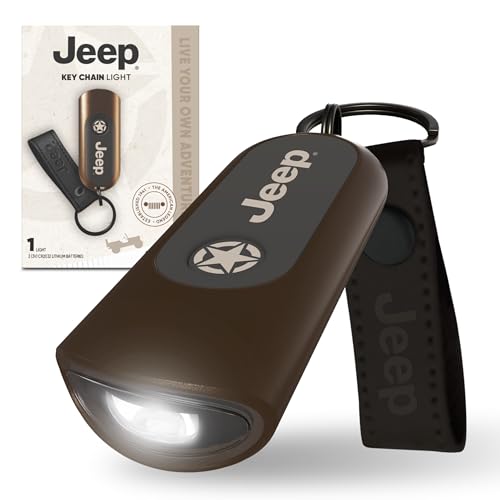 Energizer Jeep Mini LED Flashlight Keychain with Touch Tech, 25 Lumens, Compact Portable Light with switchless Control for Any Adventure on or Off Road