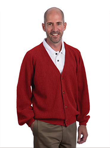 Alpaca Golf Men's Retro-Pro Cardigan Red X-Large #TOP1
