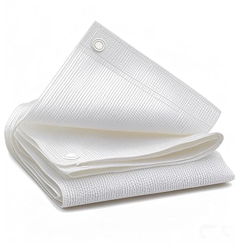90% White Shade Cloth 6.6 x 10 FT Sun Shade Sails for Patio Garden Greenhouse Plant Chicken Coop Dog Kennel Backyard Balcony