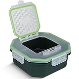 Greys 3.4pt Klip-Lok Flip Top Bait Box 17,5x17,5x10cm - Köderbox, Box für das Feedern & Stippangeln, Madenbox, Wurmbox, Behälter für Maden, Würmer & Co