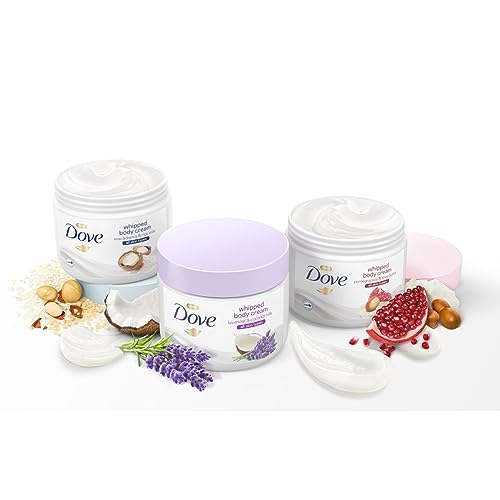 Dove Whipped Body Cream Dry Skin Moisturizer Pomegranate and Shea Butter Nourishes Deeply, 10 Oz - Thumbnail 6