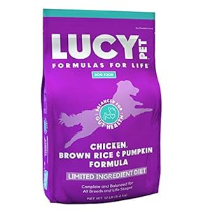Lucy Pet Products Lucy Pet Formulas for Life – Limited Ingredient Diet Dry Dog Food, All Breeds & Life Stages – Chicken, Brown Rice & Pumpkin