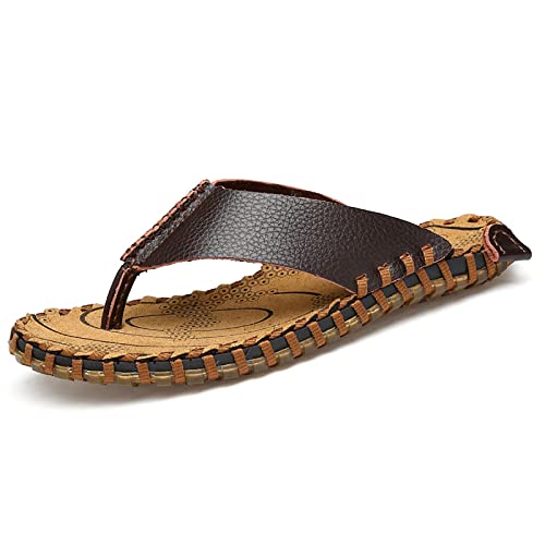 Tongs en cuir hommes et pantoufles de plage pour l'été