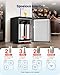VEVOR Beer Kegerator, Dual Tap Home Draft Beer Dispenser for Ball Lock, Full Size Keg Refrigerator with 5lbs CO2 Tank, Hold 2 Sixth / 2 Slim / 3 Ball lock keg, 162L