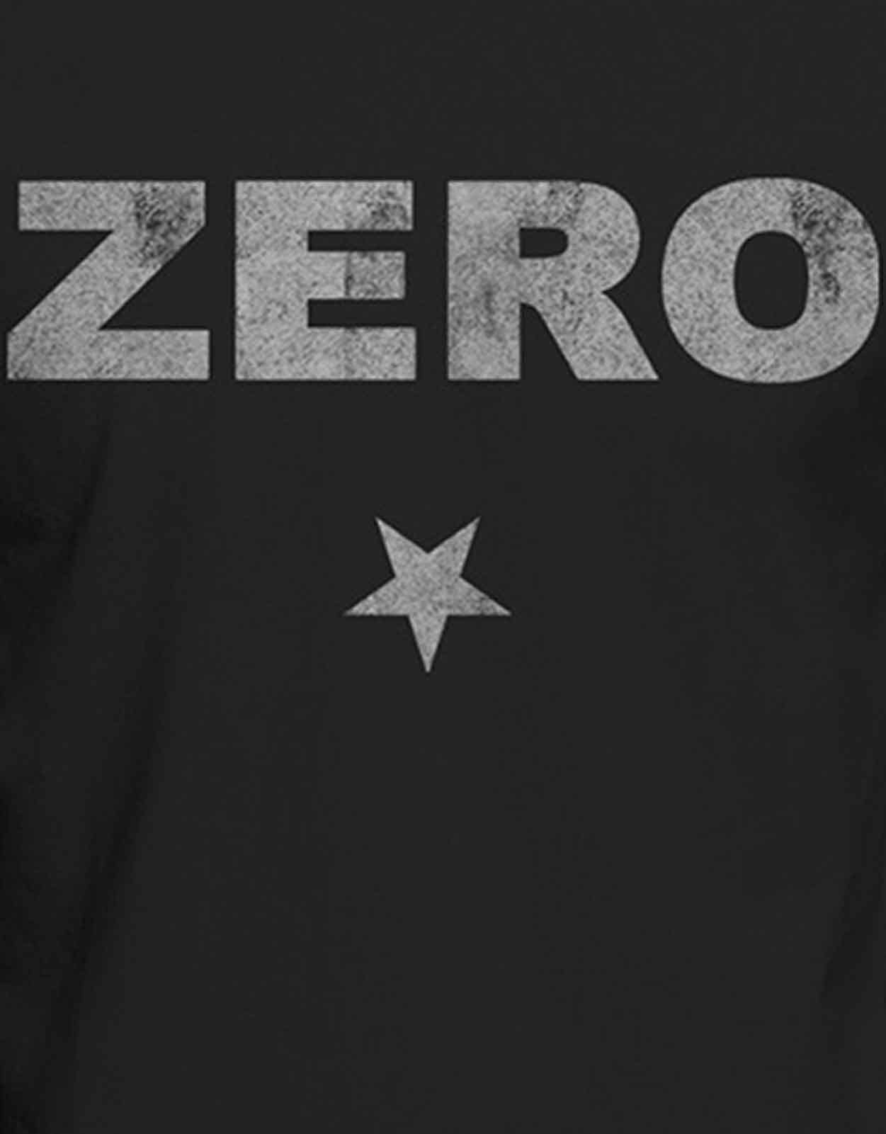 The Smashing Pumpkins Camiseta oficial Zero Distressed para hombre, color negro, talla M, Negro