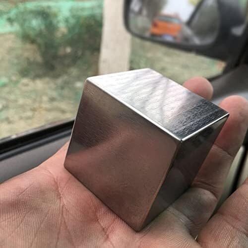 Cubo Di Tungsteno Puro 99,99%，Blocco Metallo Ad Alta Densità 5-30mm，Collezione Elementi，Regalo DIY，Regalo Creativo Scienza Per Insegnanti，Strumento Didattico Scientifico(15x15x15mm)