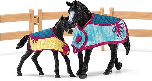 schleich HORSE CLUB | Box pour jument et poulain 42611 | coffret 34 pièces – vue 7