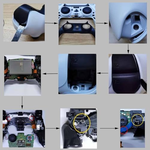 Lyyxjsltd Ps 5コントローラー用バネパーツ L2R2トリガーボタンスプリング レバーレスコントローラー 修理パーツ 交換部品 ps5用 コントローラー 修理セット ドライバー