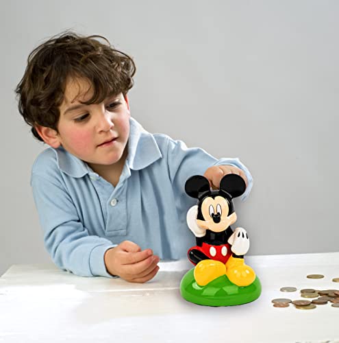Jay Franco Disney Mickey Mouse Ceramic Coin Bank – Kids Décor Money Saving Piggy Bank #TOP6