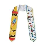Personalized Preschool Kindergarten Graduation Stole with Name, Kids Senior Ceremony Sash, Pre-K Grad Outfit Accessory, Early School Celebration Keepsake, Teacher Student Gift 2026