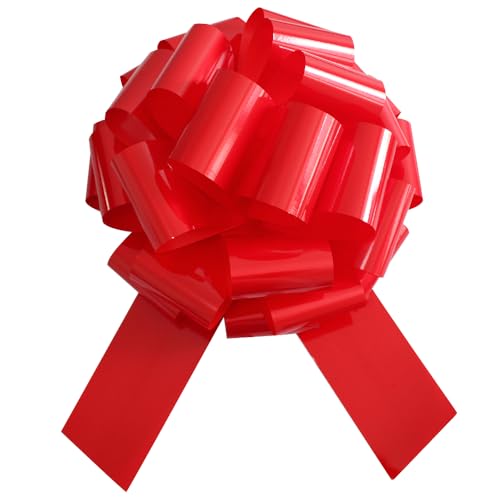 1Pc Giant Bow for Present,16 Inch Giant Red Car Bow Large Gift Bow Large Christmas Gift Refrigerator New House Bicycle and Party Decoration Giant Gift Packaging Bow