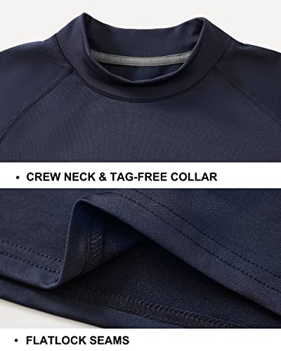 Willit Youth Boys' Compression Thermal Shirts Fleece Baselayer Long Sleeve Girls' Kids Football Soccer Undershirts4