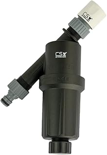 CS Wasserfilter 125 Micron für die Drucklose Bewässerung mit Schnellschlauchstück & Hahnanschluss – Filter für Gartenbewässerung, kompatibel mit CS Perlschlauch & Gartenschlauch