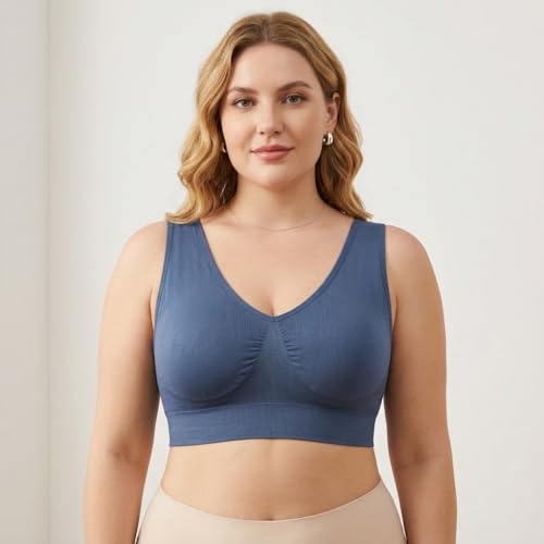 Image of Hiking Gril Women's Comfort Wirefree Bralette Unpadded Sleep Yoga Bra
