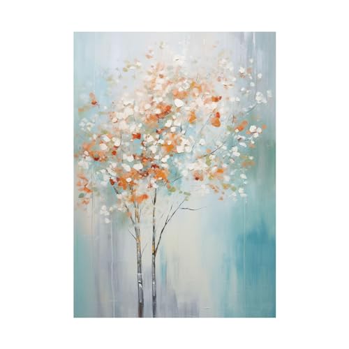 Tableau paysage d'arbre impression sur toile 70x100cm pour salon