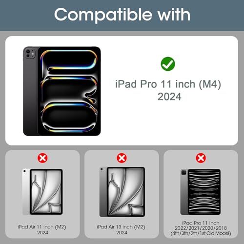 Image of VERTUS Premium Tempered Glass Screen Protector for Apple iPad Pro 11 M4 (5th Gen. 2024) (A2836, A2837) with Anti-Scratch & Smudge Proof Coating