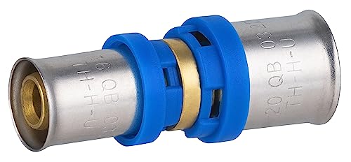 Raccord Multicouche à Sertir Multi profils TH-H-U jonction réduite diamètre Ø20 mm - Ø16 mm - Norme NF 545 pour réseau d'eau potable et chauffage NOYON & THIEBAULT