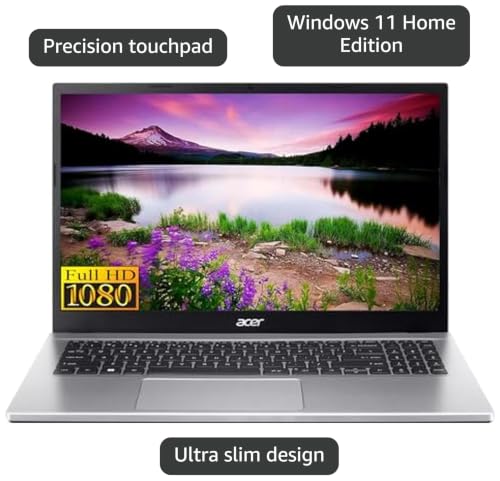 Image of acer Aspire 3 Slim Laptop in Silver Ryzen 7 8-Core up to 4.3GHz 16GB RAM 512GB SSD 15.6in FHD Web Cam WiFi HDMI W11 (A315R7 - Renewed)