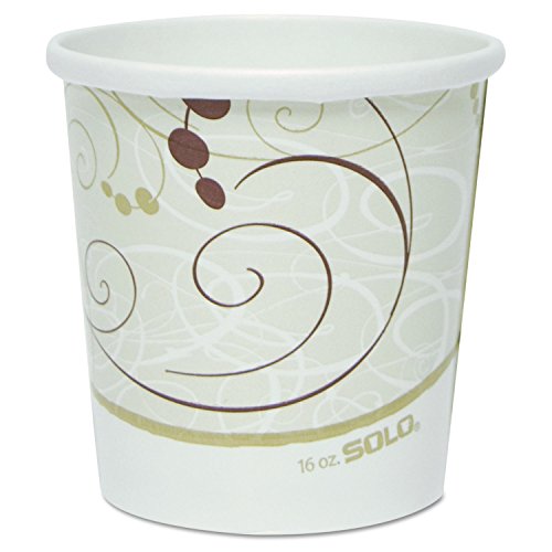 Solo H4165-J8000 16 oz Symphony Flexstyle DSP Paper Food Container (Case of 500)