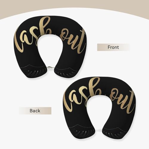 Almohada de poliéster ajustable para cuello negro miniatura 3
