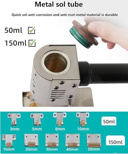 Portable Leather Glue Machine, 150W Hot Melt Roller Dispenser, 50-300℃ Adjustable Temperature, Digital Display for Crafts, DIY, and Upholstery (50ml-10mm)