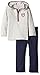 Tommy Hilfiger Little Boys' Toddler Hooded Half Zip Top with Pants Set, Gray, 3T