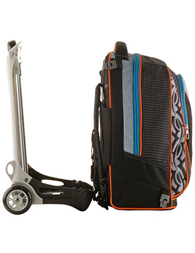 Trolley Seven New Jack noir lavable pour éviter le cartable lourd - 6
