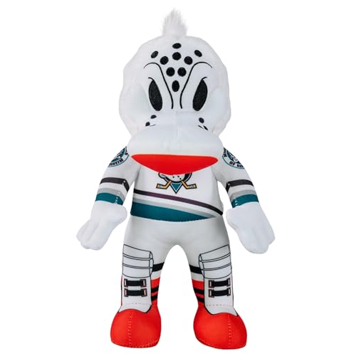 Bleacher Creatures Anaheim Ducks Wild Wing 10" NHL Mascot Plush Figure (Teal Triangle Uniform) - A Mascot for Play or Display