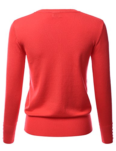 Image of LALABEE Women's V-Neck Long Sleeve Button Down Sweater Cardigan Soft Knit(S-XXL)