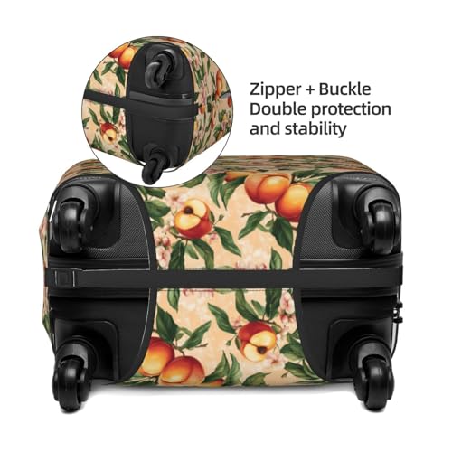 Luggage Cover Protector - Cute Peach Print Suitcase Covers for Luggage Fit 22-24 Inch Suitcase3