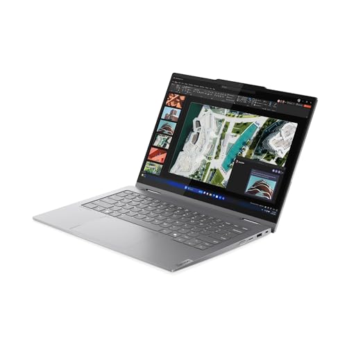 Image of LENOVO ThinkBook 14 2-in-1 G5 IAU Business Laptop, 2025, 14 inch 1920x1200 Touch, Intel-12 Core Ultra 7 255U, 64GB DDR5, 8TB SSD, Win11 Pro, Backlit KB, Wi-Fi 6E, BT 5.3, Thunderbolt 4, 1080p Camera, Grey