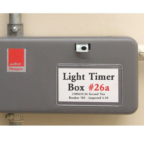 Storesmart - 3" X 5" Peel & Stick Vinyl Plastic Pocket - Open Short Side - 10 Pack - Stb164S-10 #TOP4