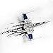 Produktbild Star Wars X-Wing Starfighter Wandlampe 3D Light FX LED Kinderlampe -Nachtlicht für kinder mit automatische Abschaltung und wandaufkleber