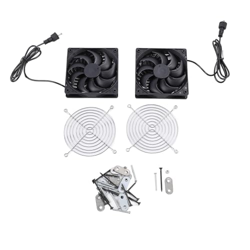 Kit de extractor de aire para panel solar 20W 18V de silicio monocristalino, ventilador dual para circulación de aire en techo y áticos, incluye 2 ventiladores y herrajes de montaje miniatura 7