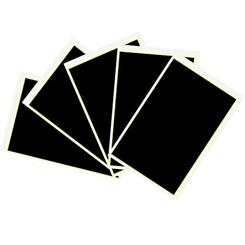 5 PCS Papier de Marquage de Gravure, 36x24CM Papier Couleur Laser,pour Machine de Marquage et de Gravure Laser,pour DIY Graver sur la Céramique et le Verre (Noir)